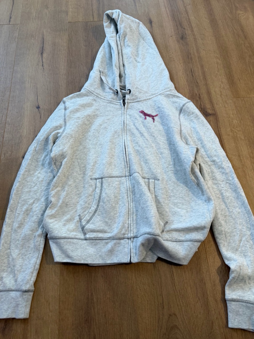 PINK Light Gray Sweatsuit